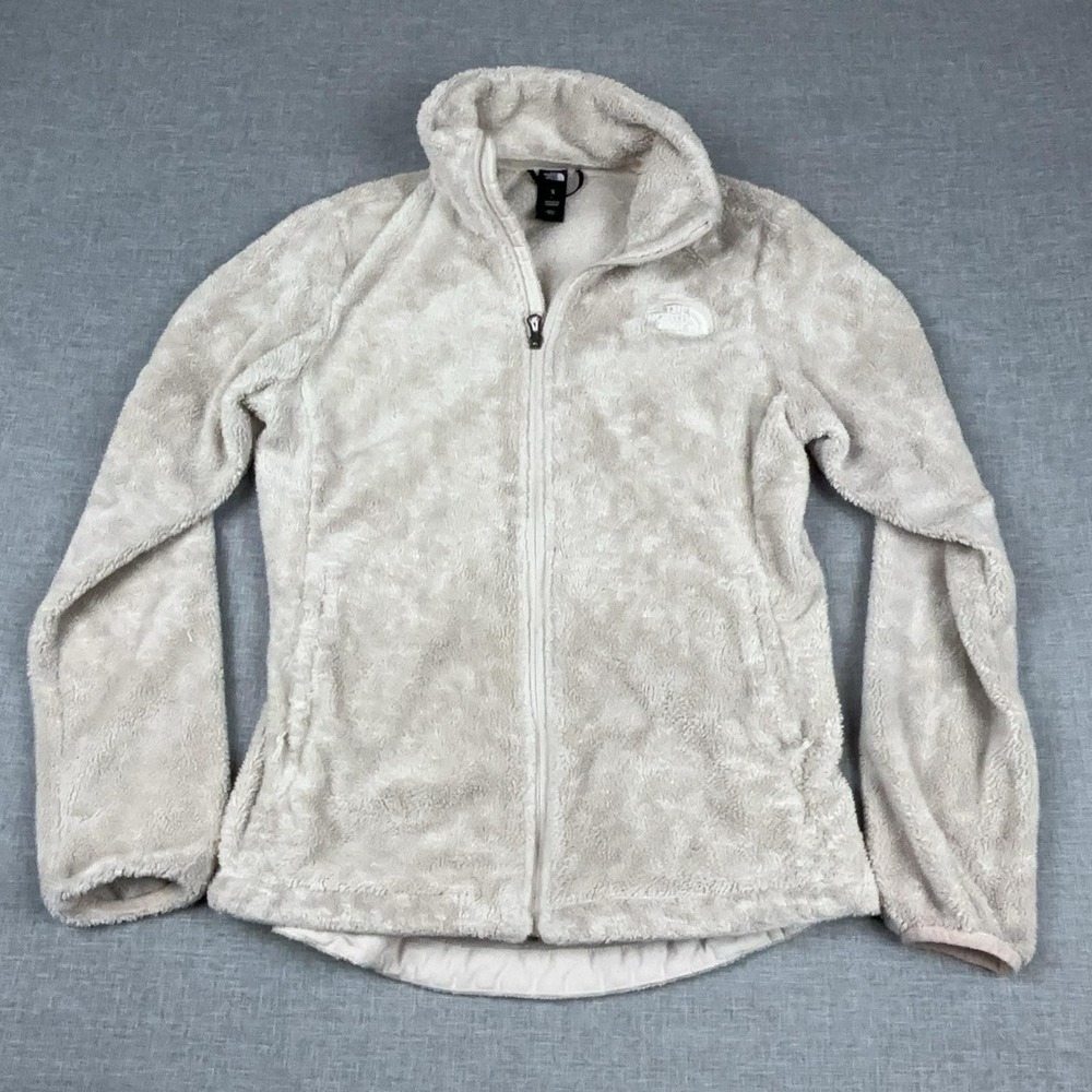 The North Face Osito Fleece Jacket Womens S Cream Ivory Full Zip High Pile